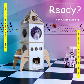 Multi-level cat tree tower with scratching posts and plush condo, space-saving cat furniture, activity stand house for small spaces