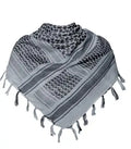 Tactical Hunting Scarf Shemagh Tactical Desert Keffiyeh Head Neck Scarf Arab Wrap with Tassel 43x43 inches