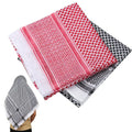 Islamic Traditional Plaid Shemagh Scarf – Arab Kafiya Keffiyeh, Palestine Bandana, Muslim Turban Hijab for Men & Women