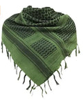 Tactical Hunting Scarf Shemagh Tactical Desert Keffiyeh Head Neck Scarf Arab Wrap with Tassel 43x43 inches