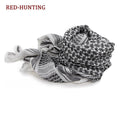 Tactical Hunting Scarf Shemagh Tactical Desert Keffiyeh Head Neck Scarf Arab Wrap with Tassel 43x43 inches