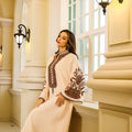Fashionable Muslim Rope Embroidered Robe – Elegant Women's Islamic Clothing