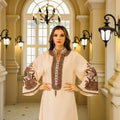 Fashionable Muslim Rope Embroidered Robe – Elegant Women's Islamic Clothing