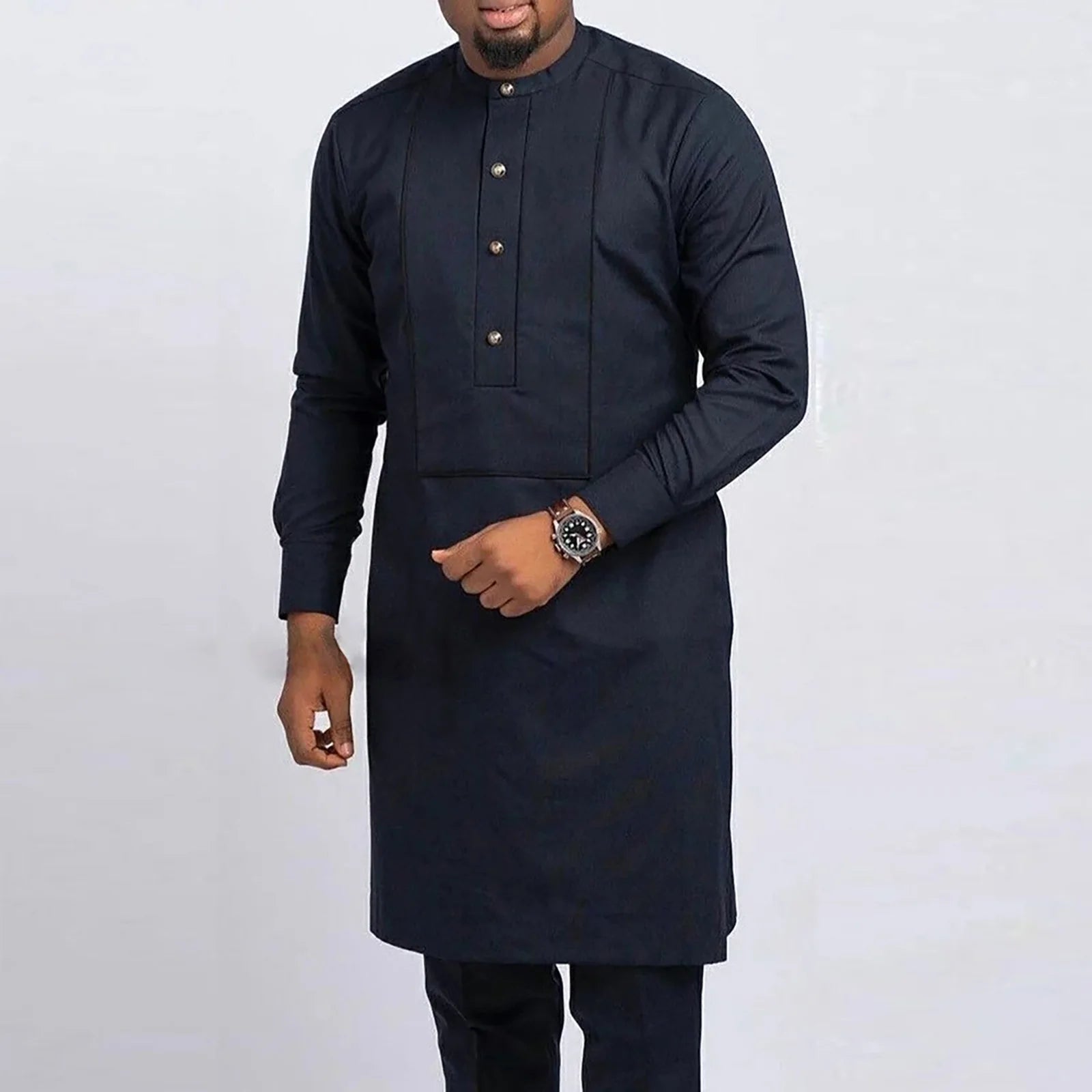 Men’s Kaftan Wear – Elegant Traditional Long Robe, African and Middle Eastern Style, Comfortable and Stylish Attire