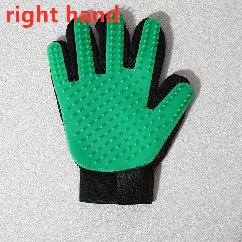 Pet Grooming Glove – Gentle Deshedding Brush for Cats & Dogs, Hair Remover, Massaging Bath Glove