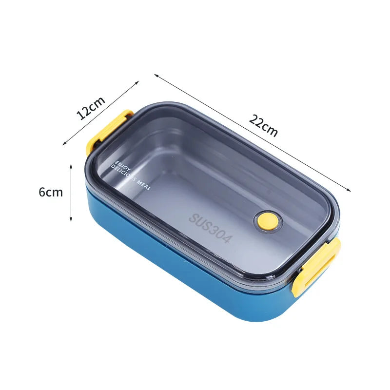 304 stainless steel insulated lunch boxes with separated multi-layer leakproof portable bento picnic box
