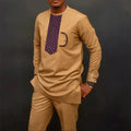 Men's Kaftan Suit – Traditional African and Middle Eastern Long Robe Outfit, Elegant and Comfortable Formal Wear