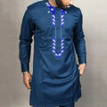 Men's Kaftan Suit – Traditional African and Middle Eastern Long Robe Outfit, Elegant and Comfortable Formal Wear