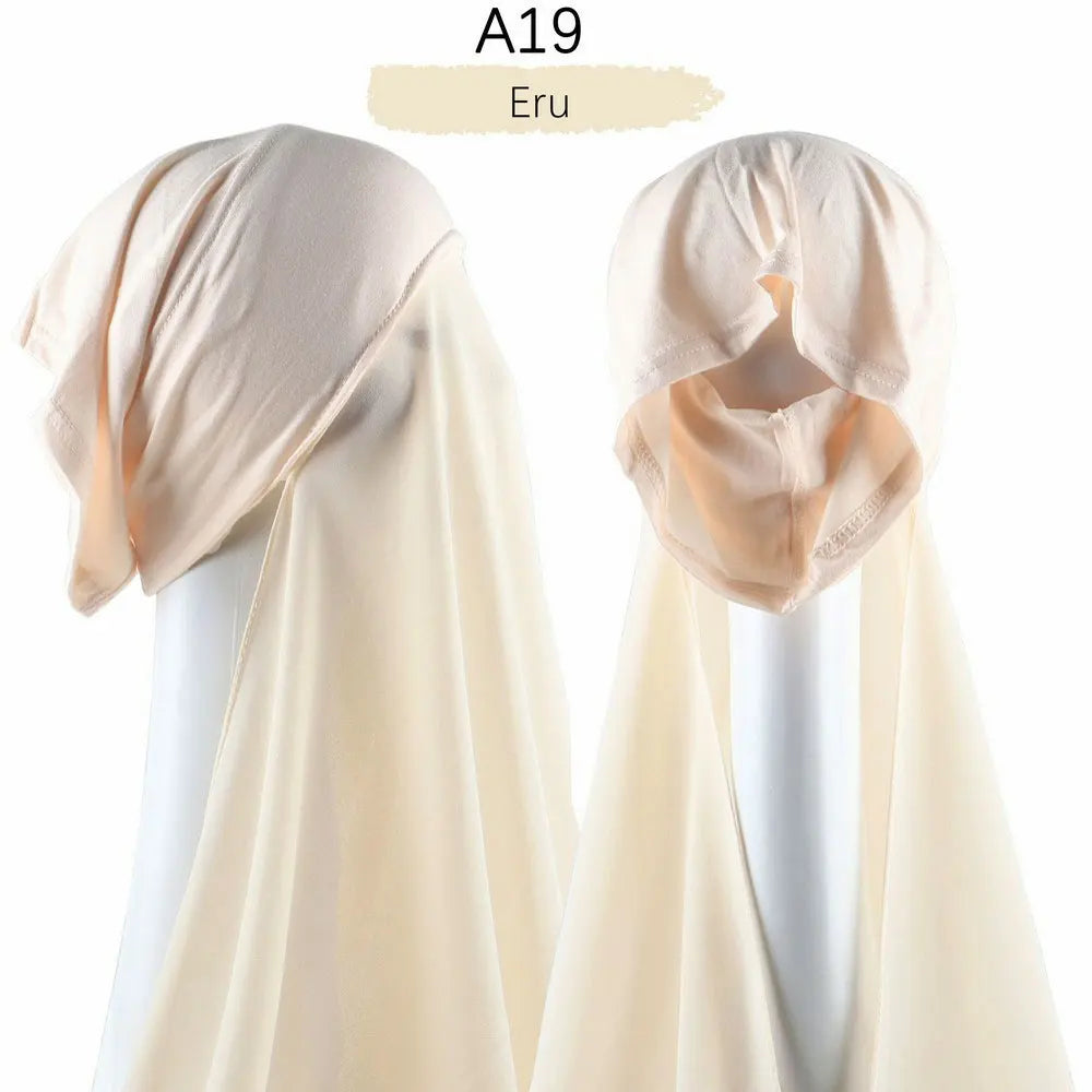 Heavy Chiffon Jersey Hijab for Women, Muslim Fashion Veil, Islamic Headscarf & Scarf