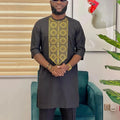Men's African Traditional Suit – Elegant Dashiki Outfit, Cultural Attire, Formal & Casual Wear