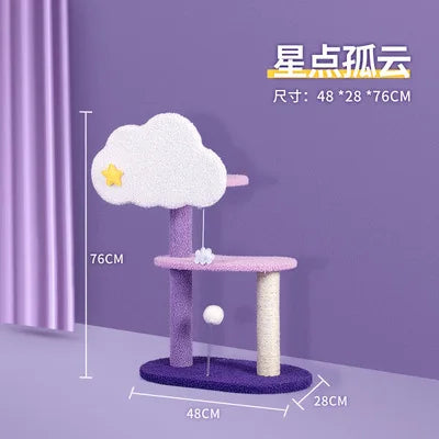 Multi-Level Cat Tree Tower – Scratching Post, Climbing Frame, Jumping Toy with Spacious Perch, Pet Furniture for Indoor Cats