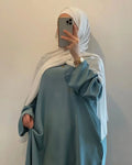 Elegant Muslim Fashion Hijab Dress, Available in 8 Colors, Closed Abayas for Women, Dubai African Dresses, Islamic Clothing Kaftan Robe