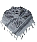 Tactical Shemagh Keffiyeh Scarf – 43x43 Inch Arab Head & Neck Wrap with Tassels for Men & Women, Desert Military Style