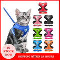 Adjustable Pet Harness Vest – Comfortable & Breathable No-Pull Harness for Dogs & Cats, Secure Fit with Reflective Straps