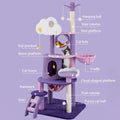 Multi-Level Cat Tree Tower – Scratching Post, Climbing Frame, Jumping Toy with Spacious Perch, Pet Furniture for Indoor Cats