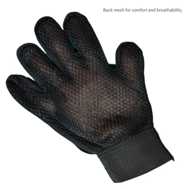 Pet Grooming Glove – Gentle Deshedding Brush for Cats & Dogs, Hair Remover, Massaging Bath Glove