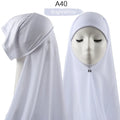 Heavy Chiffon Jersey Hijab for Women, Muslim Fashion Veil, Islamic Headscarf & Scarf