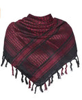 Tactical Shemagh Keffiyeh Scarf – 43x43 Inch Arab Head & Neck Wrap with Tassels for Men & Women, Desert Military Style