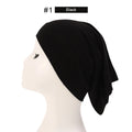 2023 Soft Solid Color Inner Hijab Cap – Muslim Stretch Turban Underscarf, Islamic Fashion Headscarf for Women