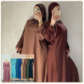 Elegant Muslim Fashion Hijab Dress, Available in 8 Colors, Closed Abayas for Women, Dubai African Dresses, Islamic Clothing Kaftan Robe