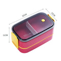 304 stainless steel insulated lunch boxes with separated multi-layer leakproof portable bento picnic box