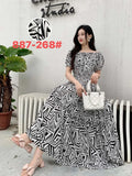 Maxi Long Dress – Elegant Full-Length Gown, Modest Fashion, Long Sleeve Formal Wear for Women