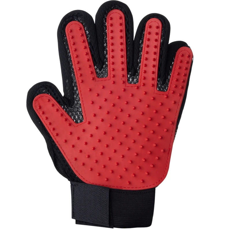 Pet Grooming Glove – Gentle Deshedding Brush for Cats & Dogs, Hair Remover, Massaging Bath Glove