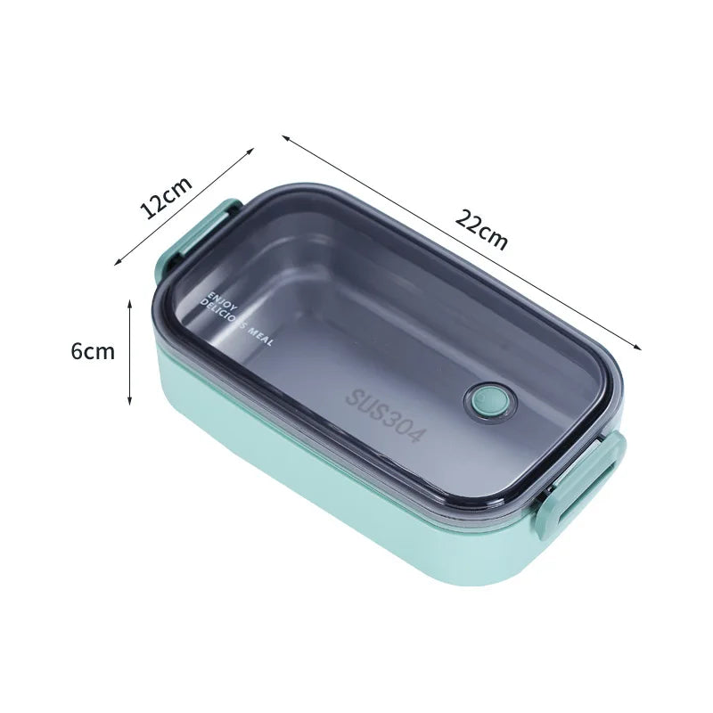 304 stainless steel insulated lunch boxes with separated multi-layer leakproof portable bento picnic box
