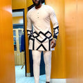 Men's Kaftan Suit – Traditional African and Middle Eastern Long Robe Outfit, Elegant and Comfortable Formal Wear