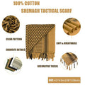 Tactical Shemagh Keffiyeh Scarf – 43x43 Inch Arab Head & Neck Wrap with Tassels for Men & Women, Desert Military Style