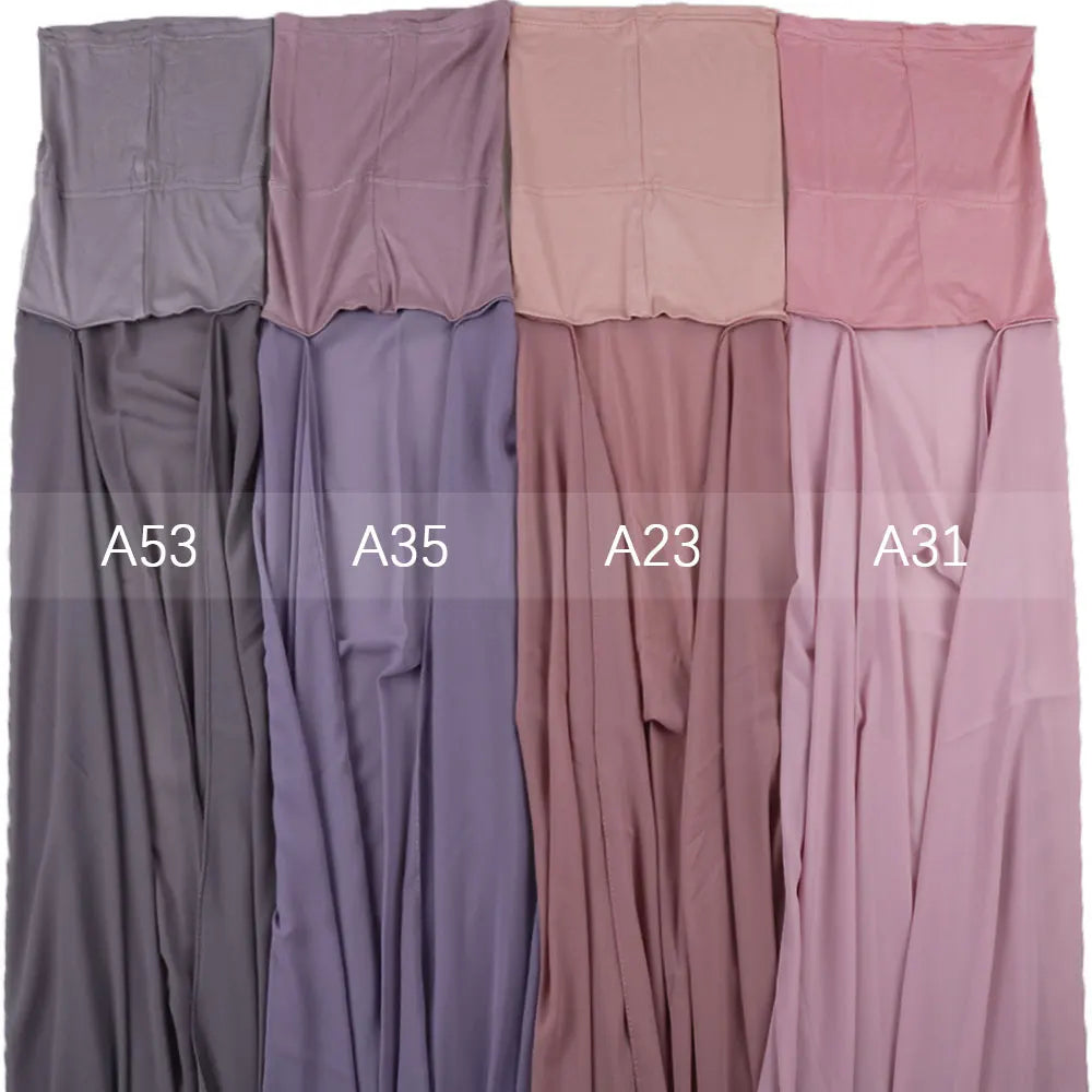 Heavy Chiffon Jersey Hijab for Women, Muslim Fashion Veil, Islamic Headscarf & Scarf