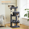 Multi-Level Cat Tree with Hammock – Cat Condo & Tower for Indoor Cats, Scraper with Scratching Posts, Kitten House, Bed & Cat Toys