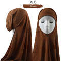 Heavy Chiffon Jersey Hijab for Women, Muslim Fashion Veil, Islamic Headscarf & Scarf