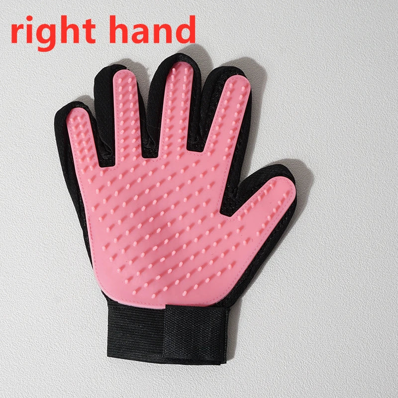 Pet Grooming Glove – Gentle Deshedding Brush for Cats & Dogs, Hair Remover, Massaging Bath Glove