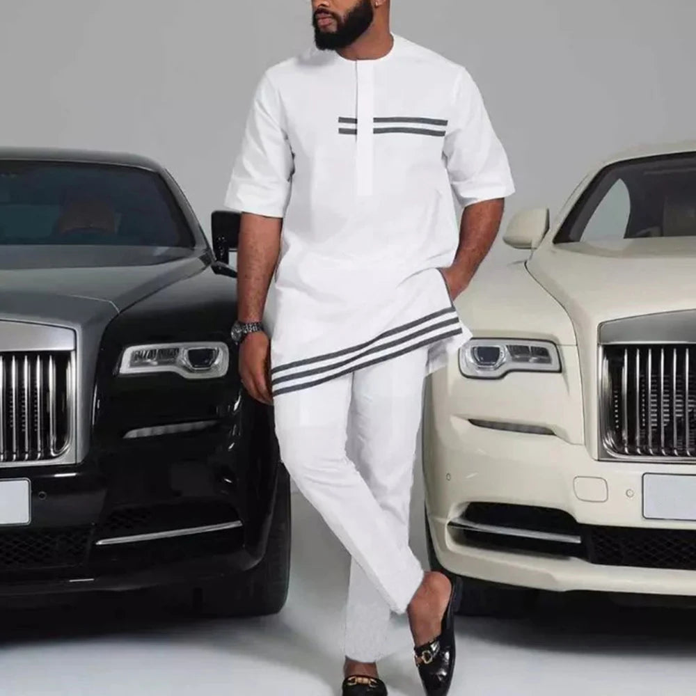 Men’s Kaftan Wear – Elegant Traditional Long Robe, African and Middle Eastern Style, Comfortable and Stylish Attire
