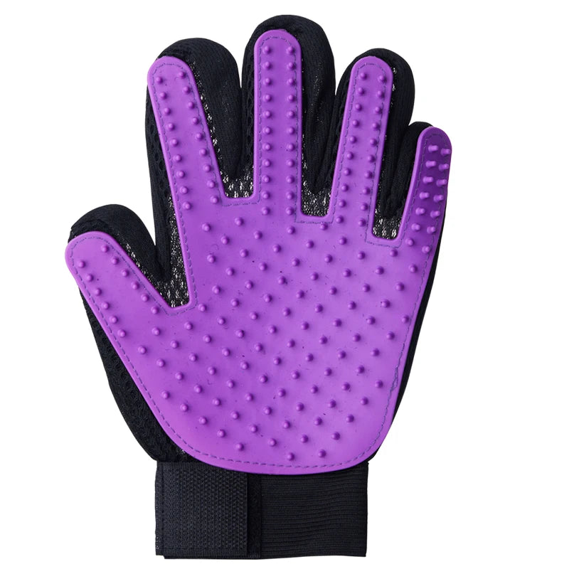 Pet Grooming Glove – Gentle Deshedding Brush for Cats & Dogs, Hair Remover, Massaging Bath Glove