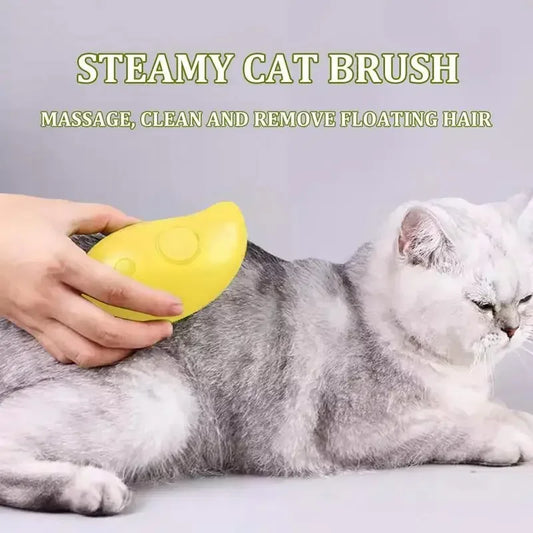 Steam Pet Grooming Brush for Dogs and Cats, Shedding & Deep Cleaning Tool