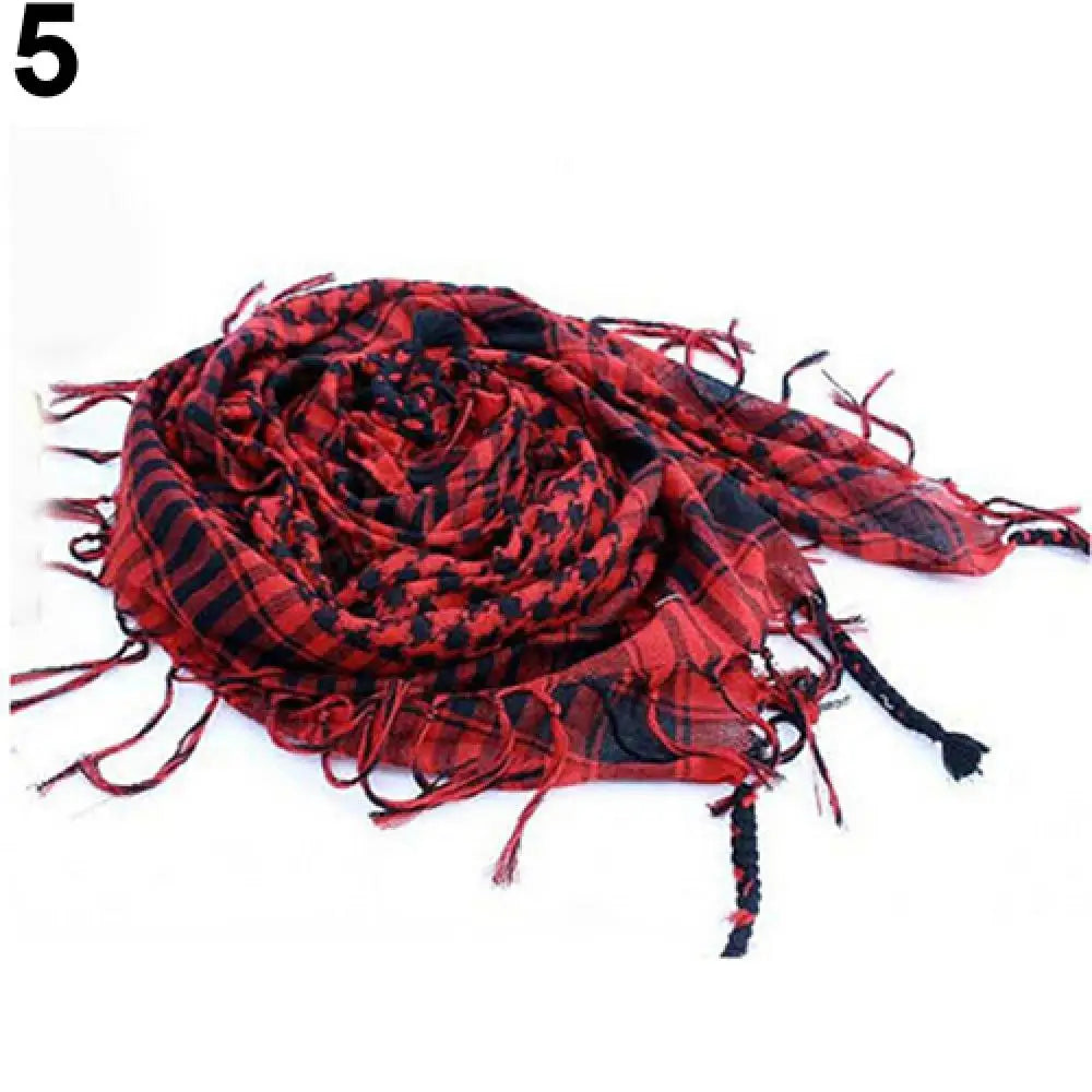 Muslim Hijab Arabian Shemagh Scarf - Military Desert Army Keffiyeh, Hiking & Sports Bandana Wrap