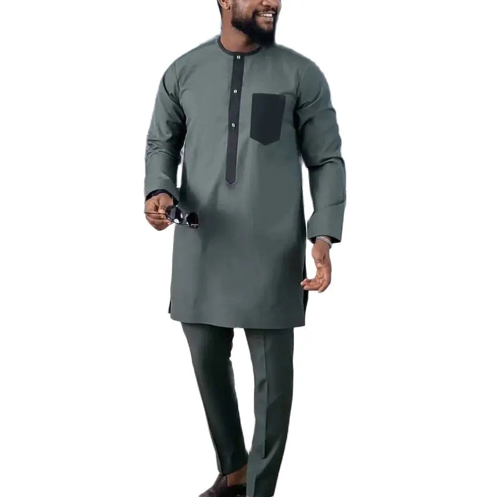 Men’s Kaftan Wear – Elegant Traditional Long Robe, African and Middle Eastern Style, Comfortable and Stylish Attire