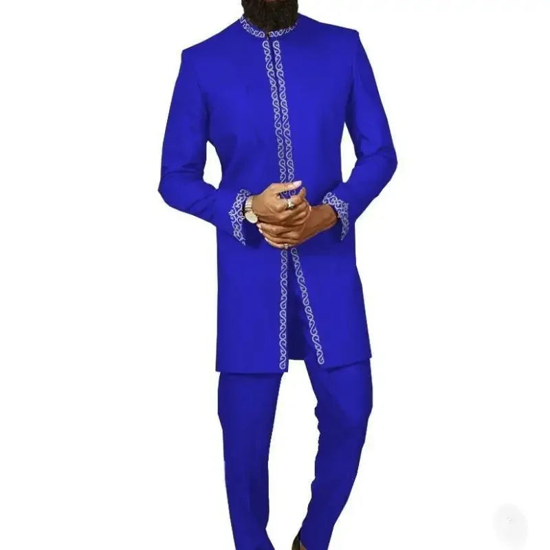 Men's African Traditional Suit – Elegant Dashiki Outfit, Cultural Attire, Formal & Casual Wear