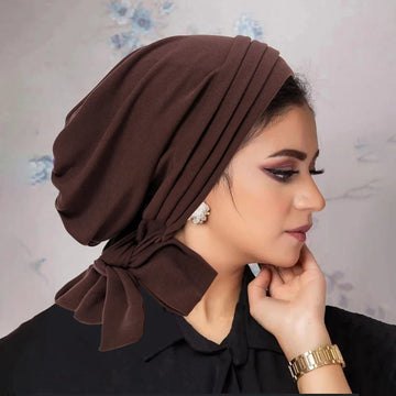Muslim women's stretch turban hijab, underscarf chemo caps, head scarves for cancer patients, comfortable and stylish headwear