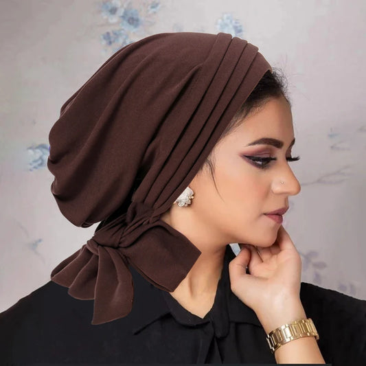 Muslim women's stretch turban hijab, underscarf chemo caps, head scarves for cancer patients, comfortable and stylish headwear
