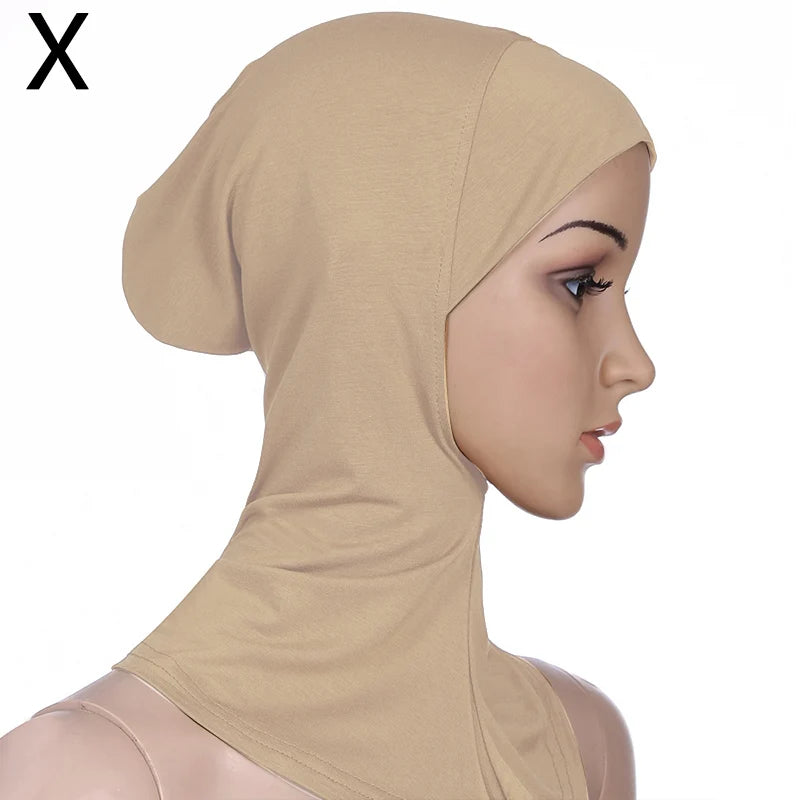 Comfortable Inner Hijab Cap, Islamic Underscarf Ninja Hijab, Head Cover Scarf, Bonnet Hat Cap for Women.