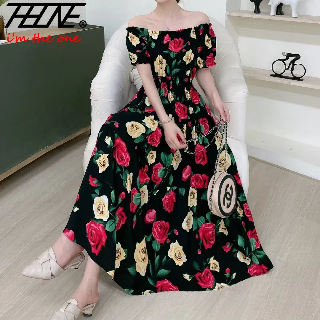Maxi Long Dress – Elegant Full-Length Gown, Modest Fashion, Long Sleeve Formal Wear for Women