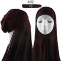 Heavy Chiffon Jersey Hijab for Women, Muslim Fashion Veil, Islamic Headscarf & Scarf
