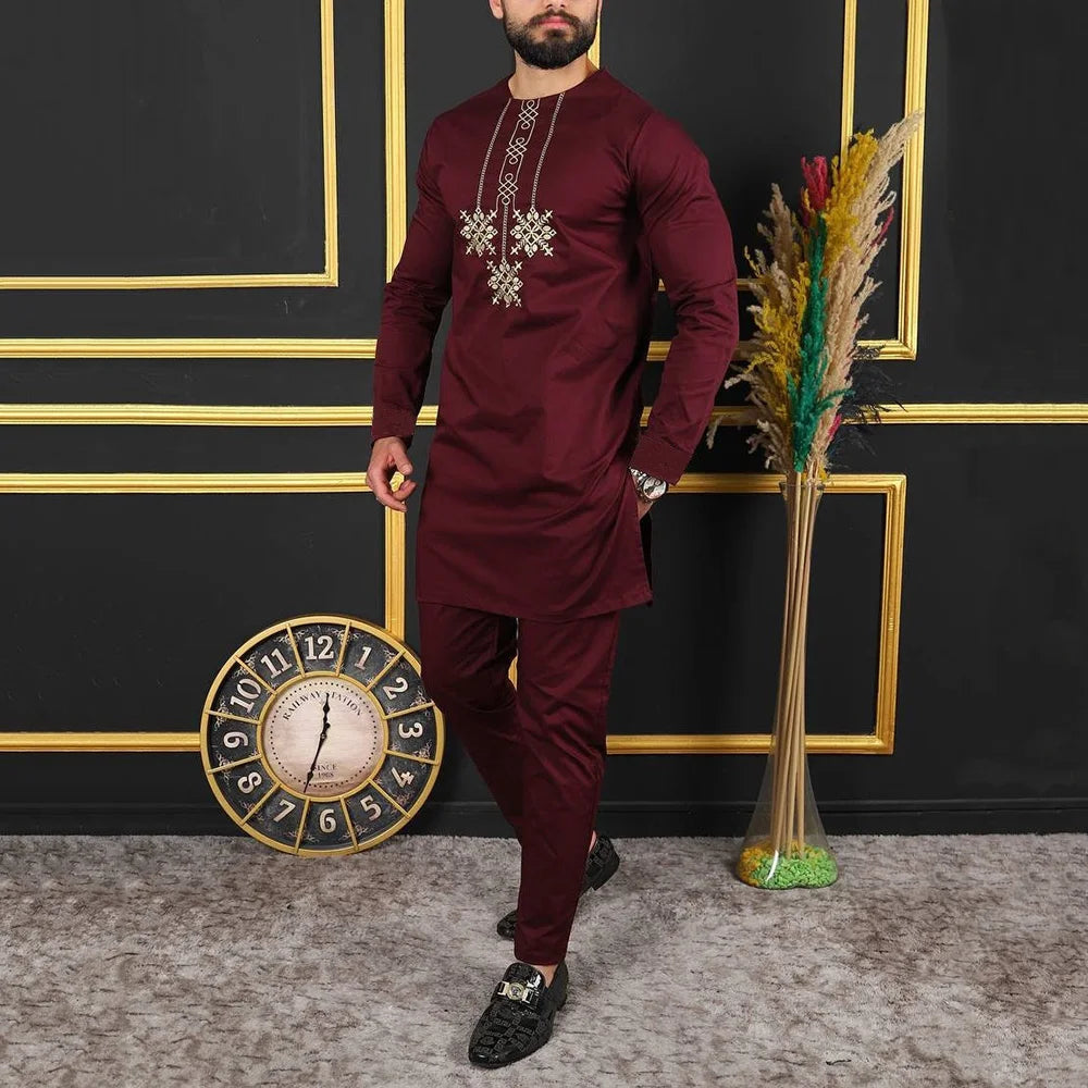 Men’s Kaftan Wear – Elegant Traditional Long Robe, African and Middle Eastern Style, Comfortable and Stylish Attire
