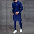 Men's Kaftan Suit – Traditional African and Middle Eastern Long Robe Outfit, Elegant and Comfortable Formal Wear