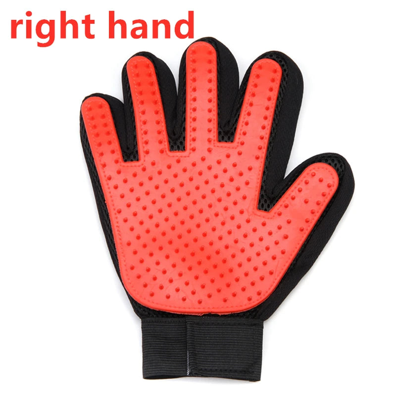 Pet Grooming Glove – Gentle Deshedding Brush for Cats & Dogs, Hair Remover, Massaging Bath Glove