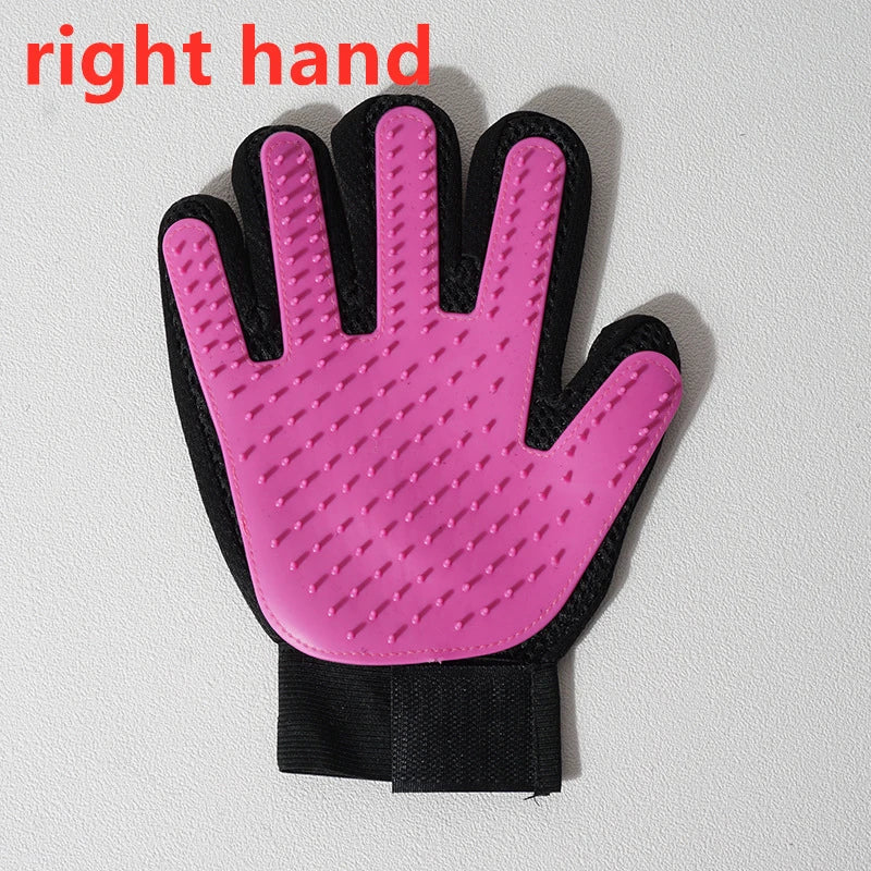 Pet Grooming Glove – Gentle Deshedding Brush for Cats & Dogs, Hair Remover, Massaging Bath Glove