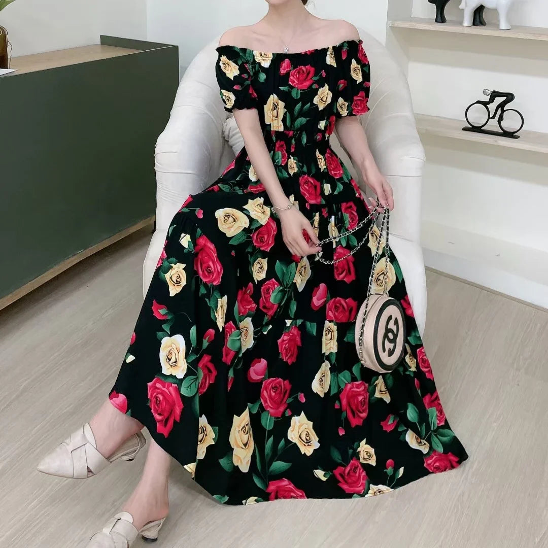 Maxi Long Dress – Elegant Full-Length Gown, Modest Fashion, Long Sleeve Formal Wear for Women